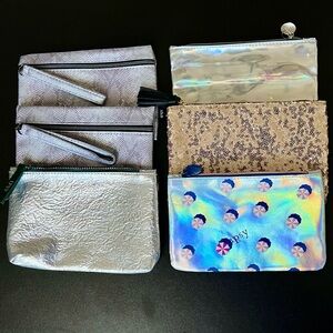 Set of 6 Ipsy Cosmetic Pouches